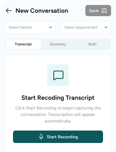 Vocuone Chrome extension panel inside a web EHR